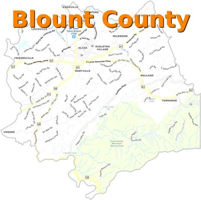 Map of Blount County