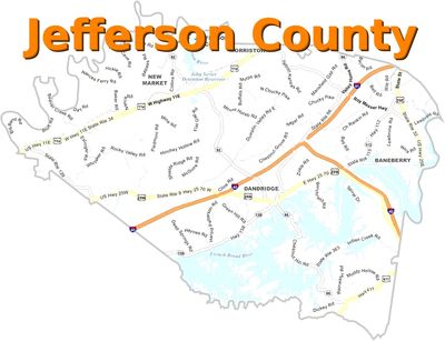 Map of Jefferson County
