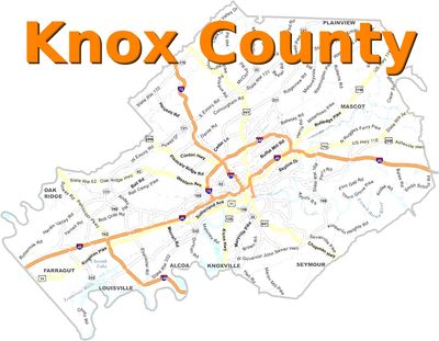 Map of Knox County