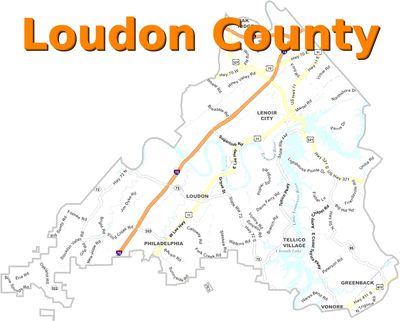Map of Loudon County