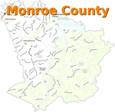 Map of Monroe County